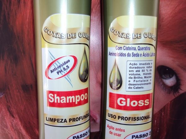ESCOVA GOTAS DE OURO